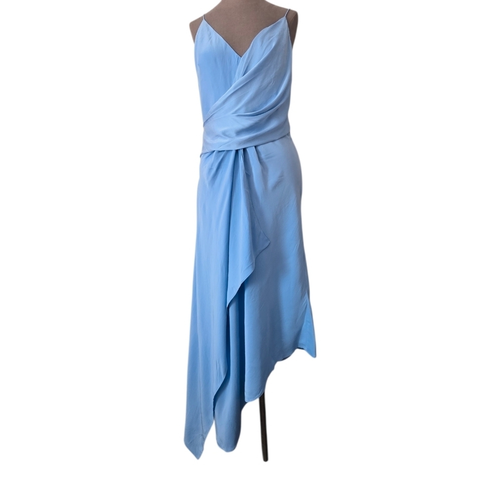 ACLER Lucas Silk Dress In Empire Blue Size 8 NWT - Picture 3 of 16